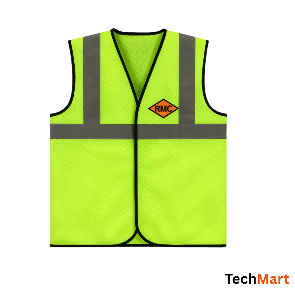 Reflective Safety Jacket – 120 GSM Green with Front & Back Logo